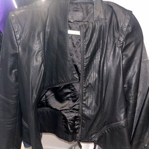 Blank NYC Women's Black Leather Jacket